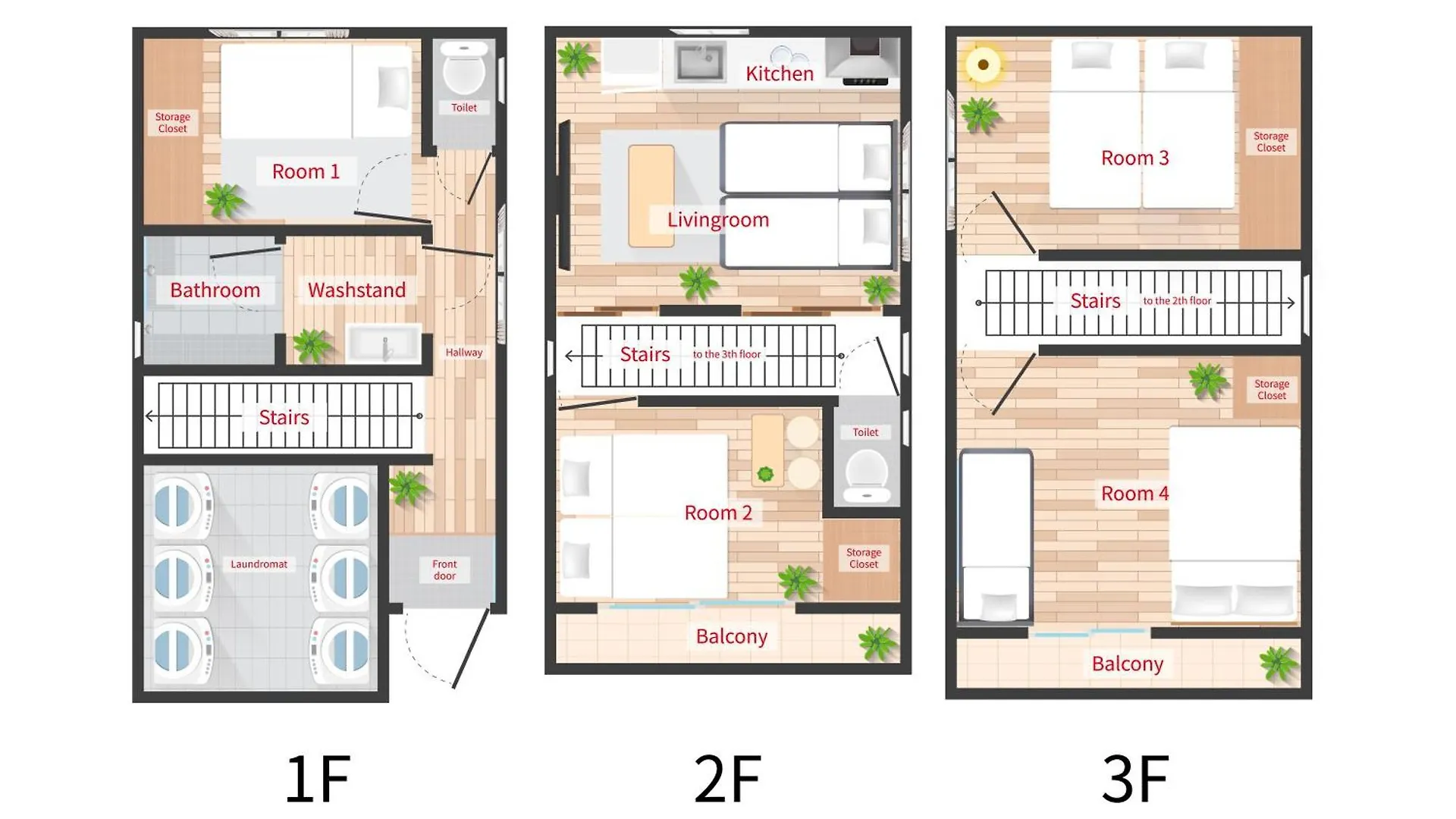 New!Twelve People/ Shin Ookubo 6Min/ Pocket Wifi Apartment Tokyo